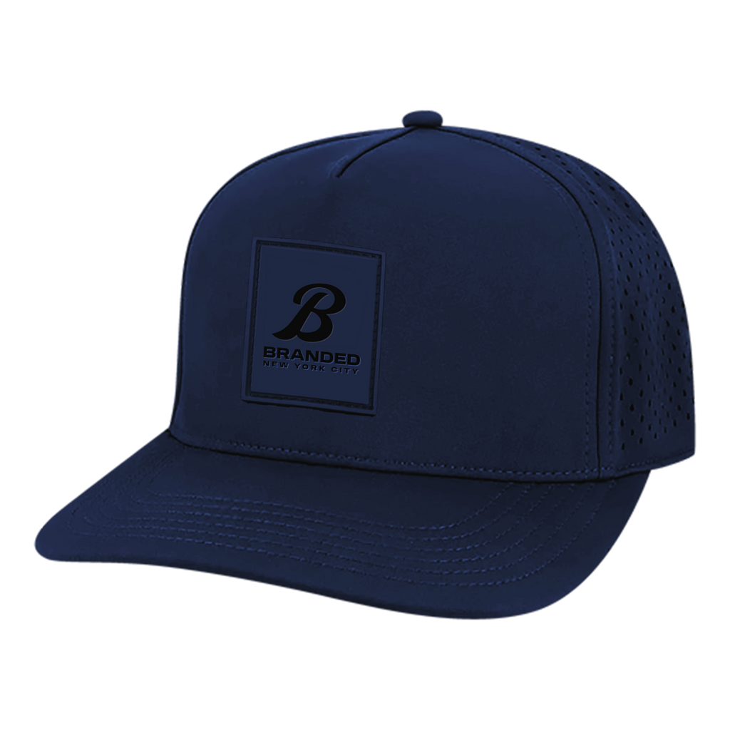 New York City Branded B Cut Above Navy on Navy Hat