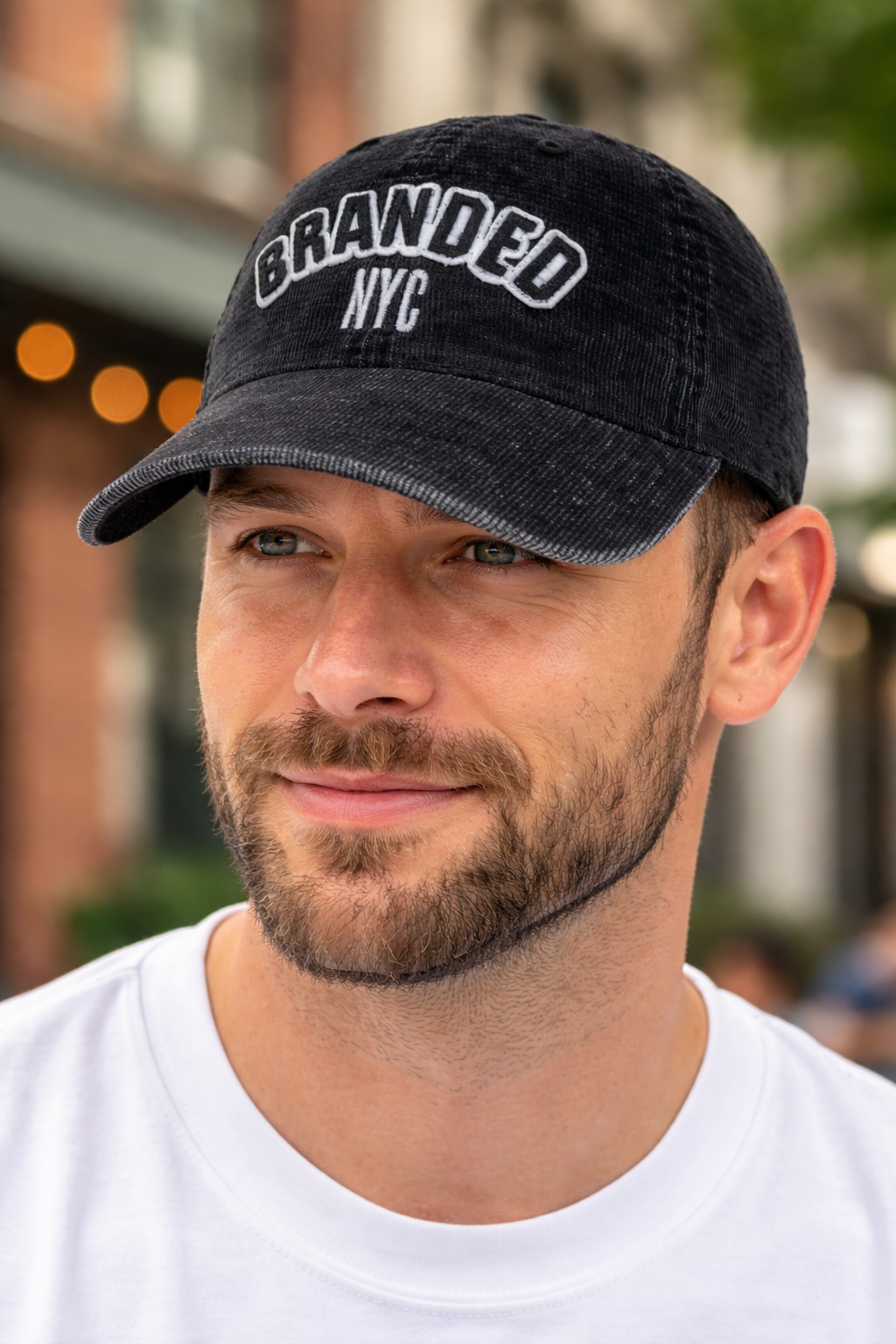Branded NYC Salt Wash Corduroy Hat