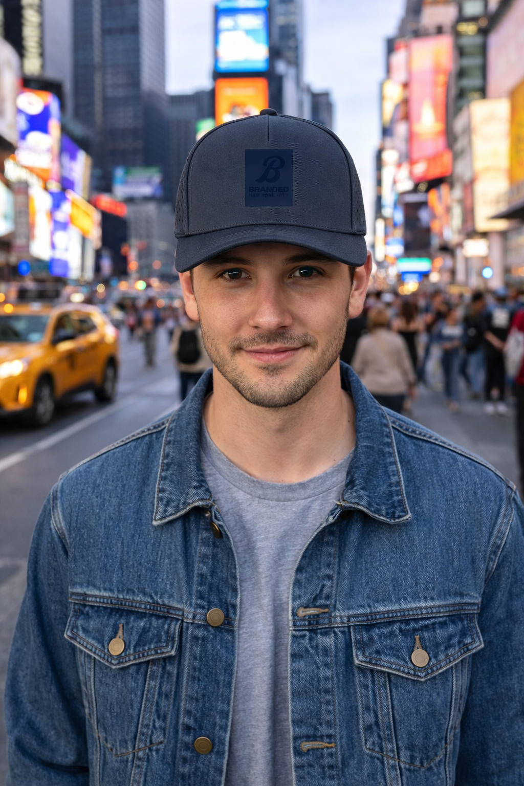 B for Branded New York New York Gray/Navy Hat