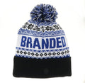 Branded Pom Cuffed Beanie