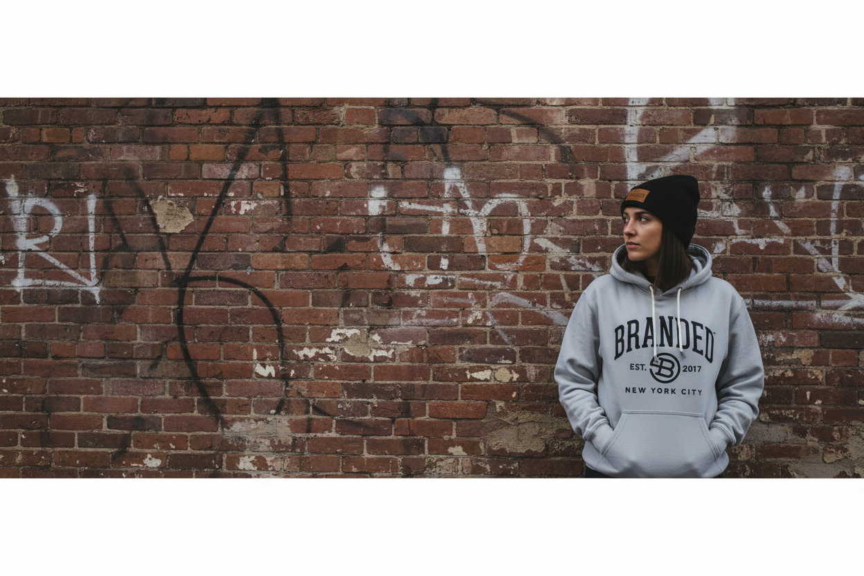 NYC streetwear hero - edge positioned